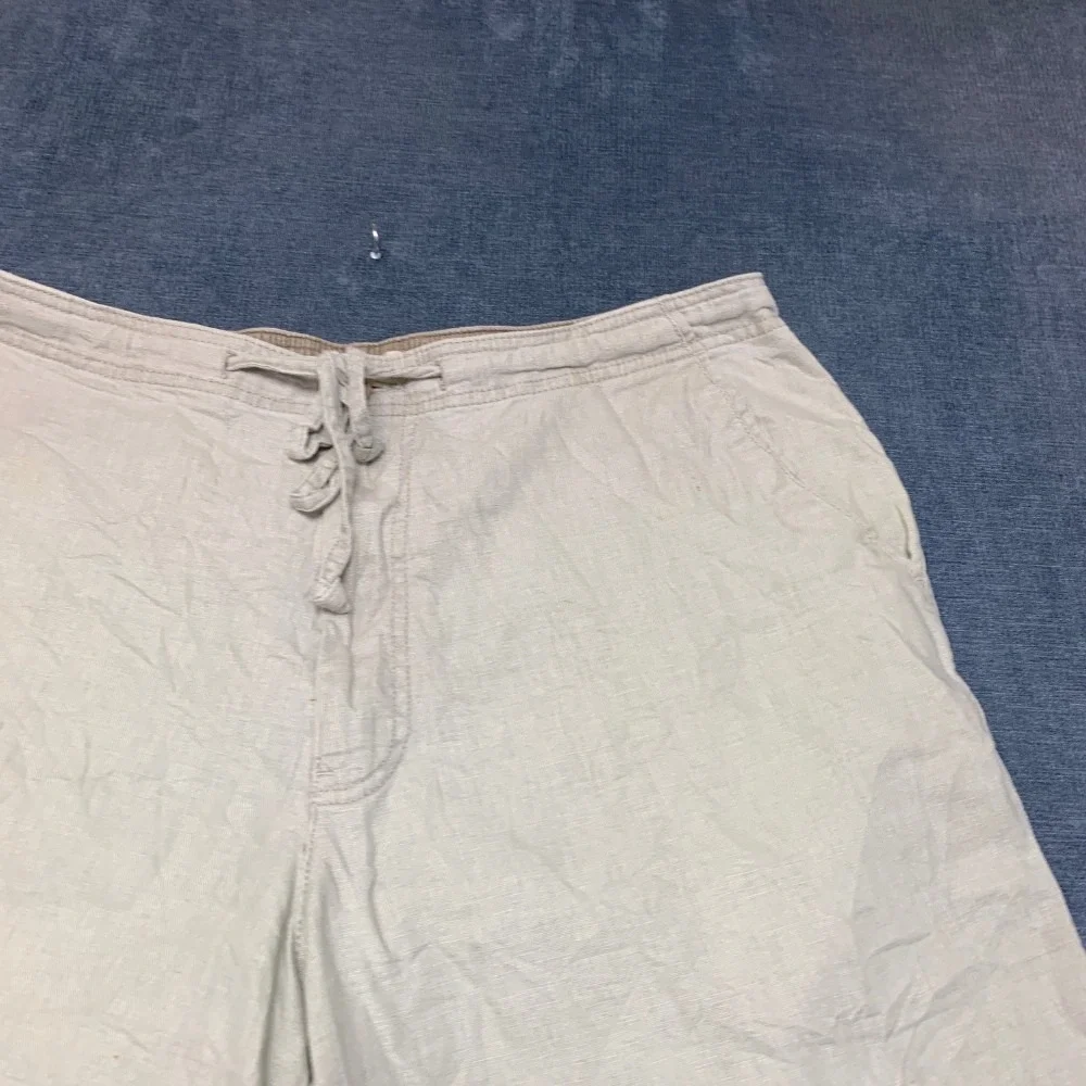 Dockers Premium Board Shorts Mens 36 Beige Drawstring Flat Front Relaxed Fit